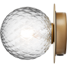 Nuura – Liila 1 Small wall / ceiling lamp, nordic gold and clear glass