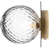 Nuura – Liila 1 Medium wall / ceiling lamp, nordic gold and clear glass