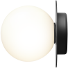 Nuura – Liila 1 Medium wall / ceiling lamp, black and white opal glass