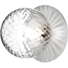 Nuura – Liila 1 Medium wall / ceiling lamp, light silver and clear glass