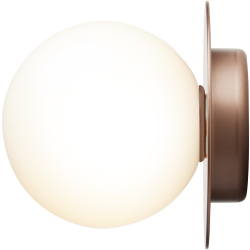 Nuura – Liila 1 Medium wall / ceiling lamp, dark bronze and white opal glass