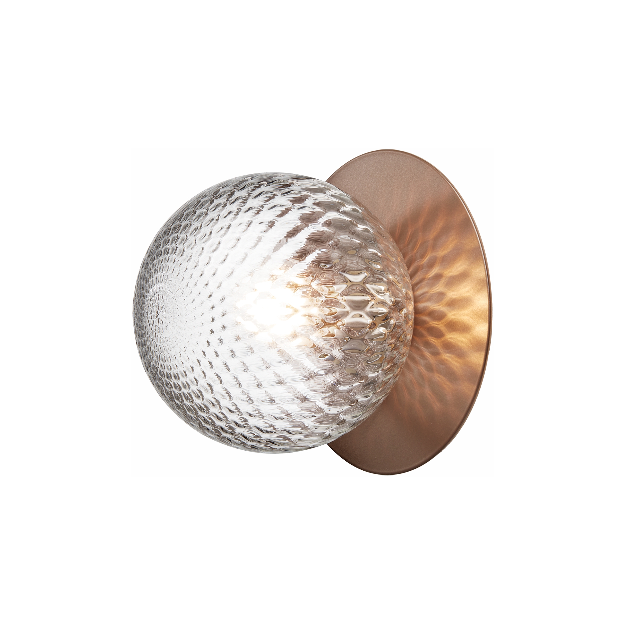 Nuura – Liila 1 Medium wall / ceiling lamp, dark bronze and clear glass