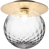 Nuura – Liila 1 Large wall / ceiling lamp, nordic gold and clear glass