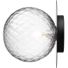 Nuura – Liila 1 Large wall / ceiling lamp, black and clear glass