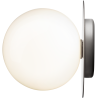 Nuura – Liila 1 Large wall / ceiling lamp, light silver and white opal glass