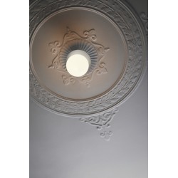 Nuura – Liila 1 Large wall / ceiling lamp, light silver and white opal glass