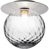 Nuura – Liila 1 Large wall / ceiling lamp, light silver and clear glass