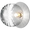 Nuura – Liila 1 Large wall / ceiling lamp, light silver and clear glass