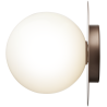 Nuura – Liila 1 Large wall / ceiling lamp, dark bronze and white opal glass