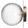 Nuura – Liila 1 Large wall / ceiling lamp, dark bronze and white opal glass