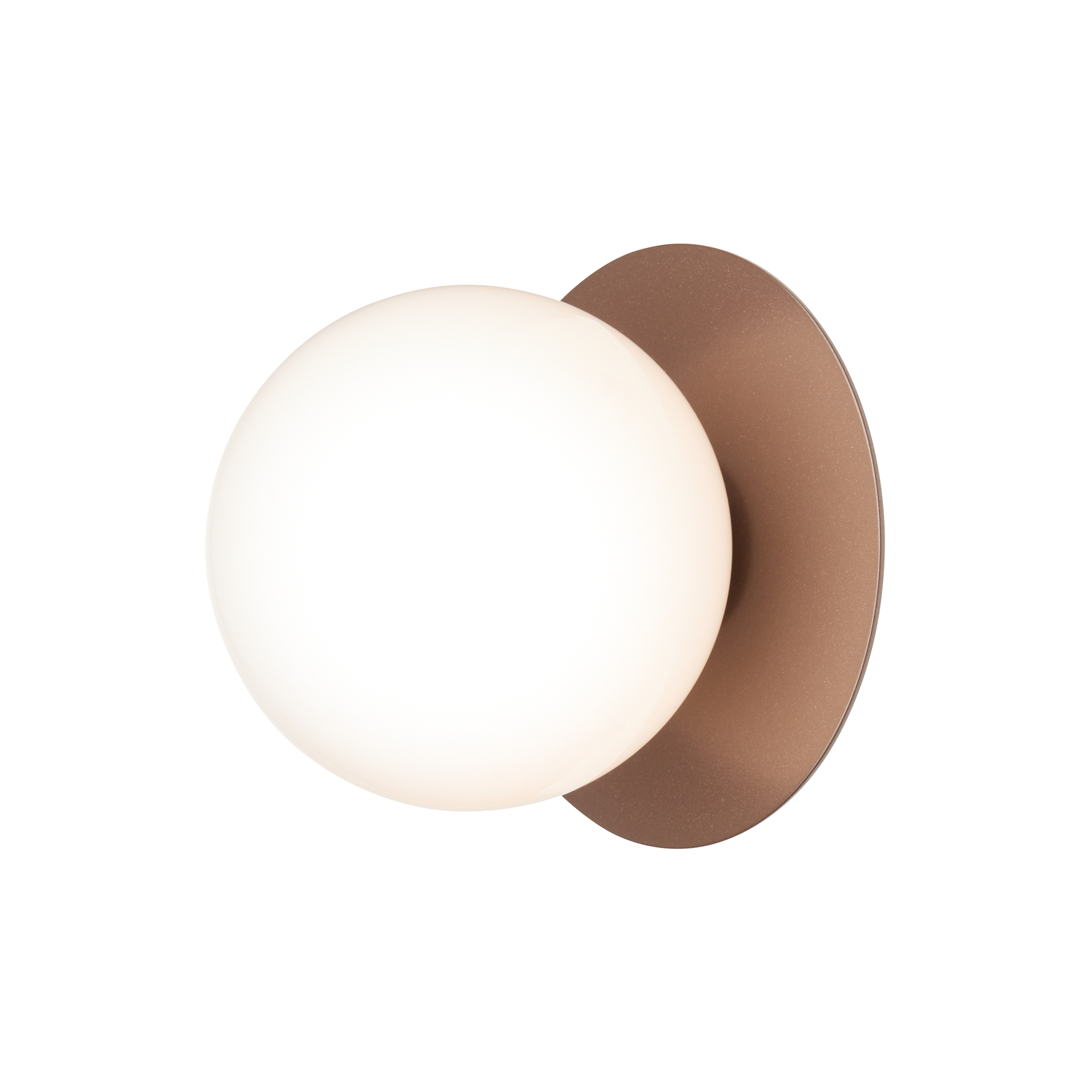 Nuura – Liila 1 Outdoor wall / ceiling lamp, dark bronze and white opal glass