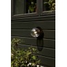 Nuura – Applique / Plafonnier Liila 1 Outdoor, noir et verre transparent