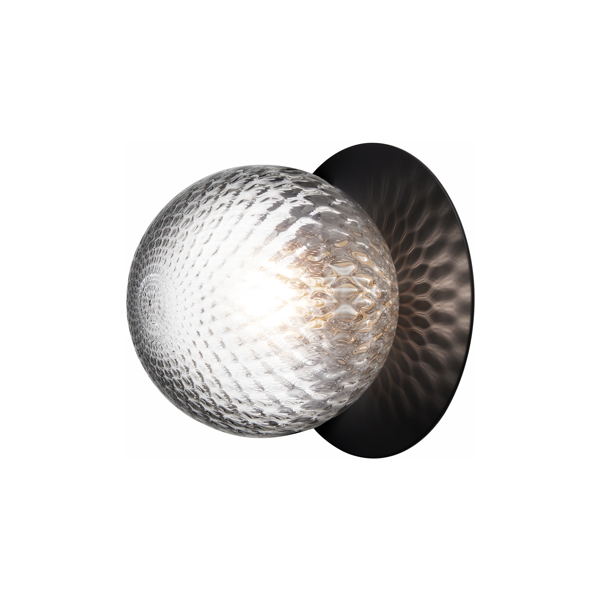 Nuura – Liila 1 Outdoor wall / ceiling lamp, black and clear glass