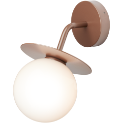 Nuura – Liila Outdoor wall lamp, dark bronze and white opal glass