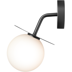 Nuura – Liila Outdoor wall lamp, black and white opal glass