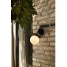 Nuura – Liila Outdoor wall lamp, black and white opal glass