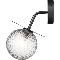 Nuura – Liila Outdoor wall lamp, black and clear glass