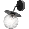 Nuura – Liila Outdoor wall lamp, black and clear glass