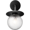 Nuura – Liila Outdoor wall lamp, black and clear glass