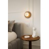 Nuura – Liila Muuse Small wall / ceiling lamp, nordic gold and white opal glass