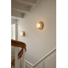 Nuura – Liila Muuse Small wall / ceiling lamp, nordic gold and white opal glass