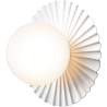 Nuura – Liila Muuse Small wall / ceiling lamp, white and white opal glass