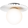 Nuura – Liila Muuse Small wall / ceiling lamp, white and white opal glass