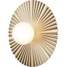 Nuura – Liila Muuse Small wall / ceiling lamp, nordic gold and white opal glass