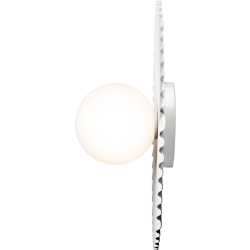 Nuura – Liila Muuse Small wall / ceiling lamp, white and white opal glass