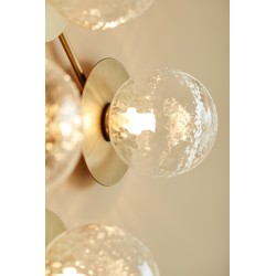 Nuura – Liila 12 wall / ceiling lamp, nordic gold and clear glass