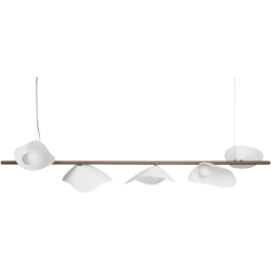 Nuura – Florii 5 Linear pendant white and dark bronze