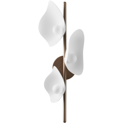 Nuura – Florii 3 wall lamp white and dark bronze