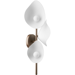 Nuura – Florii 3 wall lamp white and dark bronze