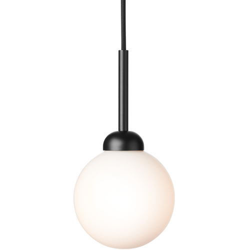 Nuura – Apiales 1 pendant satin black and white opal glass