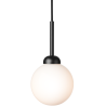 Nuura – Apiales 1 pendant satin black and white opal glass