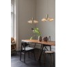 Nuura – Apiales 6 pendant, brushed brass and clear glass