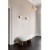 Nuura – Apiales 6 pendant, brushed brass and clear glass