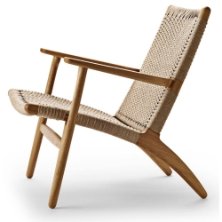 Fauteuil CH25 – Chêne Huilé / Cordage naturel - Carl Hansen & Søn