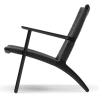 CH25 Lounge chair – Black oak / Black paper cord - Carl Hansen & Søn