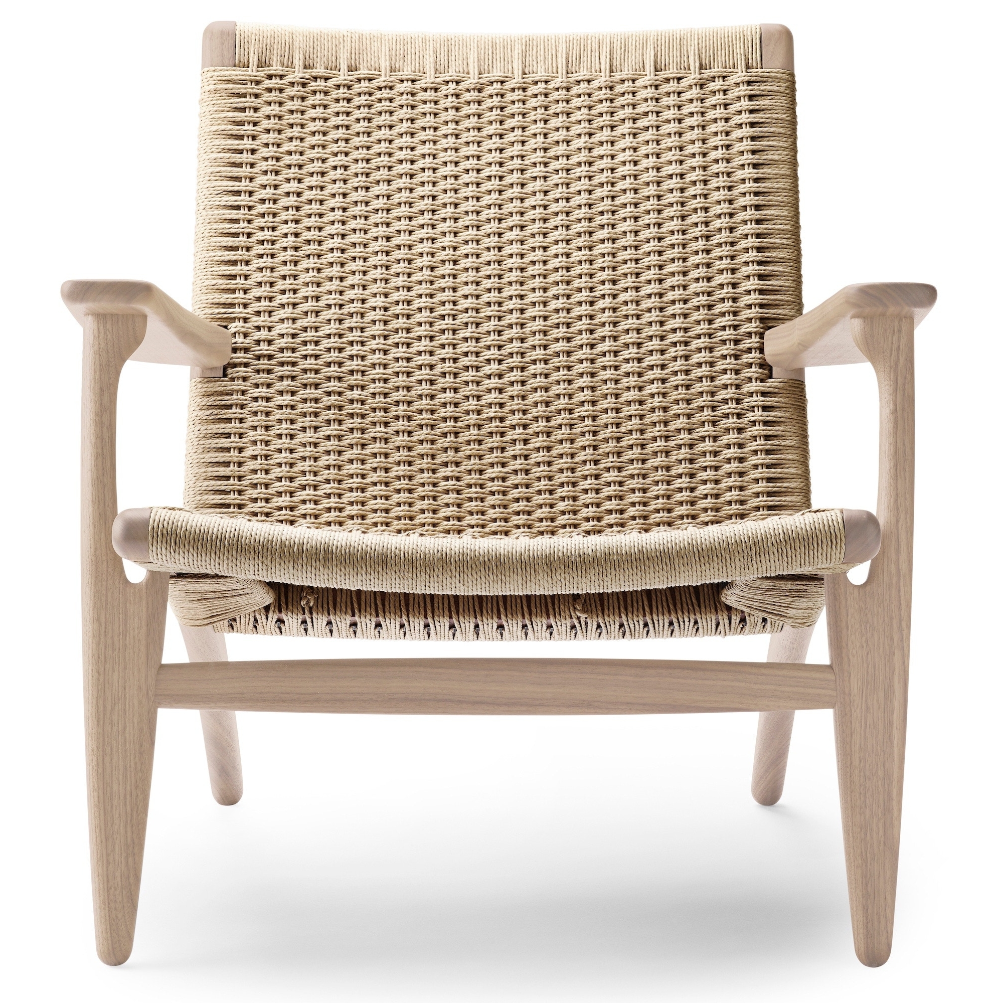 CH25 Lounge chair – Soaped oak / Natural cord - Carl Hansen & Søn