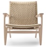 CH25 Lounge chair – Soaped oak / Natural cord - Carl Hansen & Søn