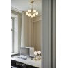 Nuura – Apiales 9 pendant, brushed brass and white opal glass