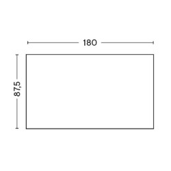 180x87.5cm - table Loop Stand - H74cm - HAY