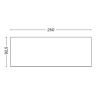 250x92.5cm - Loop Stand Table - H74cm (including support) - HAY