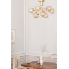 Nuura – Apiales 9 ceiling lamp, brushed brass and clear glass