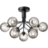 Nuura – Apiales 9 ceiling lamp, satin black and clear glass