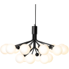 Nuura – Apiales 18 pendant, satin black and white opal glass