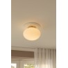 Nuura – Rizzatto 301 ceiling lamp, satin brass and white opal glass