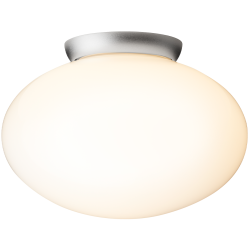 Nuura – Rizzatto 301 ceiling lamp, satin silver and white opal glass