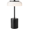 Nuura – Blossi Mini portable table lamp, black and white opal glass